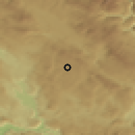 Shaded relief of the 52 km around Somina, drawn from the GMTED2010 grid