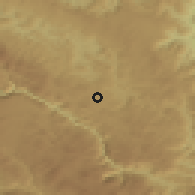 Shaded relief of the 52 km around Stančani, drawn from the GMTED2010 grid