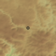 Shaded relief of the 52 km around Stevanovac, drawn from the GMTED2010 grid