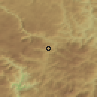Shaded relief of the 52 km around Štitarica, drawn from the GMTED2010 grid