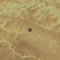 Shaded relief of the 52 km around Strahov Do, drawn from the GMTED2010 grid