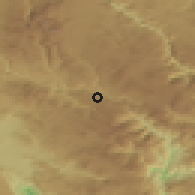Shaded relief of the 52 km around Strug, drawn from the GMTED2010 grid