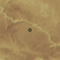 Shaded relief of the 52 km around Suvodo, drawn from the GMTED2010 grid