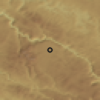 Shaded relief of the 52 km around Tepačko Polje, drawn from the GMTED2010 grid
