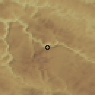 Shaded relief of the 52 km around Tepca, drawn from the GMTED2010 grid