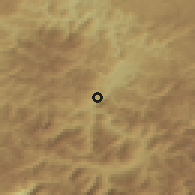 Shaded relief of the 52 km around Trešnjevo, drawn from the GMTED2010 grid