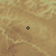 Shaded relief of the 52 km around Trnovice, drawn from the GMTED2010 grid