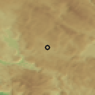Shaded relief of the 52 km around Tupan, drawn from the GMTED2010 grid