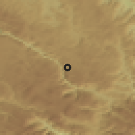 Shaded relief of the 52 km around Vaškovo, drawn from the GMTED2010 grid