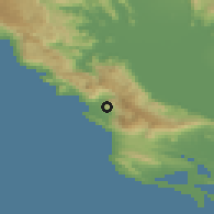 Shaded relief of the 53 km around Velembusi, drawn from the GMTED2010 grid