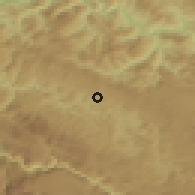 Shaded relief of the 52 km around Velike Krće, drawn from the GMTED2010 grid
