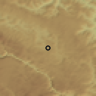 Shaded relief of the 52 km around Vilići, drawn from the GMTED2010 grid