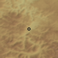 Shaded relief of the 52 km around Vinicka, drawn from the GMTED2010 grid