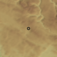 Shaded relief of the 52 km around Višnjića Do, drawn from the GMTED2010 grid