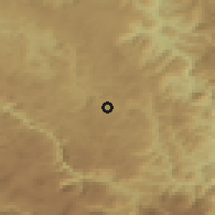 Shaded relief of the 52 km around Vodno, drawn from the GMTED2010 grid