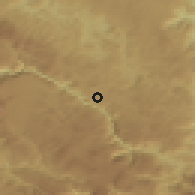 Shaded relief of the 52 km around Borova, drawn from the GMTED2010 grid