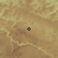Shaded relief of the 52 km around Vrba, drawn from the GMTED2010 grid