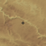 Shaded relief of the 52 km around Vrela, drawn from the GMTED2010 grid