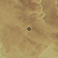 Shaded relief of the 52 km around Zaljutnica, drawn from the GMTED2010 grid