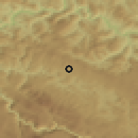 Shaded relief of the 52 km around Zaselje, drawn from the GMTED2010 grid
