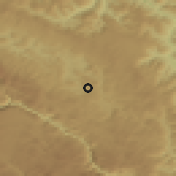 Shaded relief of the 52 km around Zekavice, drawn from the GMTED2010 grid