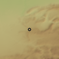 Shaded relief of the 56 km around Foum Jamaa, drawn from the GMTED2010 grid