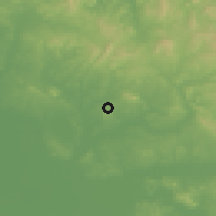 Shaded relief of the 55 km around Had Kourt, drawn from the GMTED2010 grid