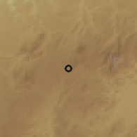 Shaded relief of the 56 km around Irherm, drawn from the GMTED2010 grid