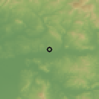 Shaded relief of the 55 km around Jorf El Melha, drawn from the GMTED2010 grid