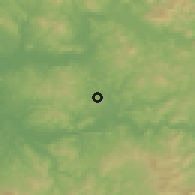 Shaded relief of the 55 km around Karia Ba Mohamed, drawn from the GMTED2010 grid