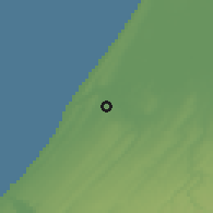 Shaded relief of the 55 km around Kenitra, drawn from the GMTED2010 grid