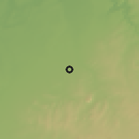 Shaded relief of the 56 km around Laaounate, drawn from the GMTED2010 grid