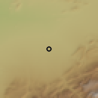 Shaded relief of the 56 km around Sidi Abdallah Ghiat, drawn from the GMTED2010 grid