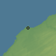 Shaded relief of the 55 km around Sidi Ahmed, drawn from the GMTED2010 grid