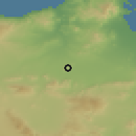 Shaded relief of the 55 km around Tiztoutine, drawn from the GMTED2010 grid
