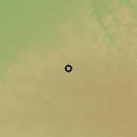 Shaded relief of the 55 km around Ben Ahmed, drawn from the GMTED2010 grid