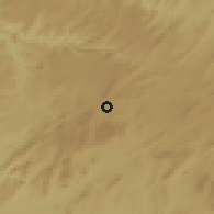 Shaded relief of the 55 km around Aguelmous, drawn from the GMTED2010 grid