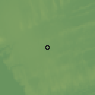 Shaded relief of the 58 km around Manjacaze, drawn from the GMTED2010 grid