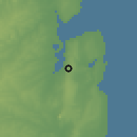 Shaded relief of the 59 km around Nacala, drawn from the GMTED2010 grid
