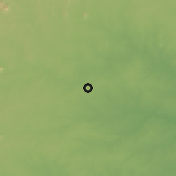 Shaded relief of the 59 km around Namialo, drawn from the GMTED2010 grid
