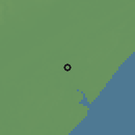 Shaded relief of the 59 km around Quelimane, drawn from the GMTED2010 grid