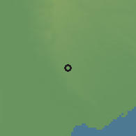 Shaded relief of the 59 km around Dondo, drawn from the GMTED2010 grid