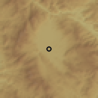 Shaded relief of the 58 km around Keng Tung, drawn from the GMTED2010 grid