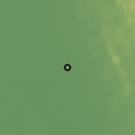 Shaded relief of the 59 km around Letpadan, drawn from the GMTED2010 grid