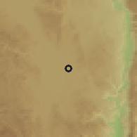Shaded relief of the 59 km around Loikaw, drawn from the GMTED2010 grid
