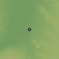 Shaded relief of the 58 km around Myingyan, drawn from the GMTED2010 grid