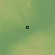 Shaded relief of the 58 km around Pakokku, drawn from the GMTED2010 grid