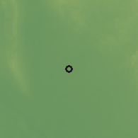 Shaded relief of the 59 km around Paungde, drawn from the GMTED2010 grid