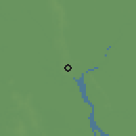 Shaded relief of the 59 km around Rangoon, drawn from the GMTED2010 grid