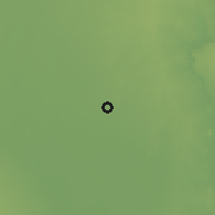 Shaded relief of the 58 km around Shwebo, drawn from the GMTED2010 grid